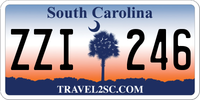 SC license plate ZZI246