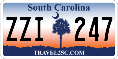 SC license plate ZZI247