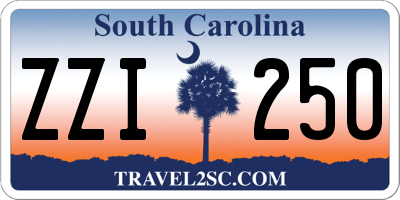 SC license plate ZZI250