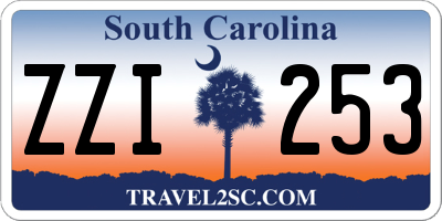 SC license plate ZZI253