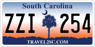 SC license plate ZZI254