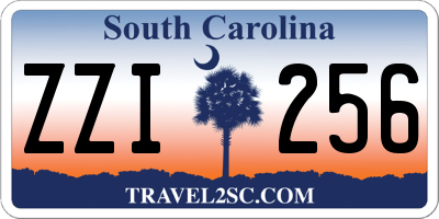 SC license plate ZZI256