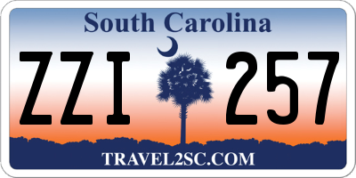 SC license plate ZZI257