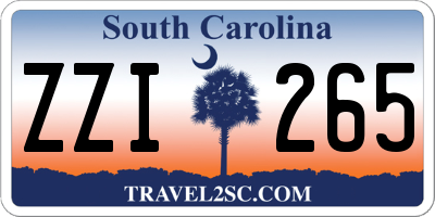 SC license plate ZZI265