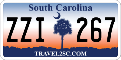 SC license plate ZZI267