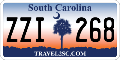 SC license plate ZZI268