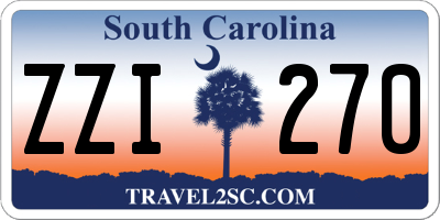 SC license plate ZZI270