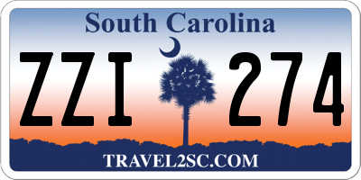 SC license plate ZZI274