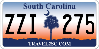 SC license plate ZZI275