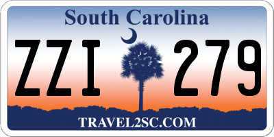 SC license plate ZZI279