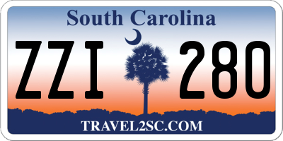 SC license plate ZZI280