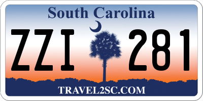 SC license plate ZZI281