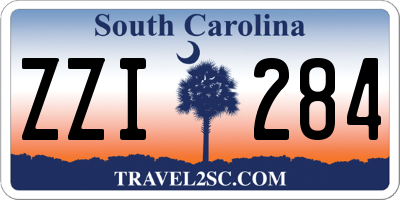 SC license plate ZZI284