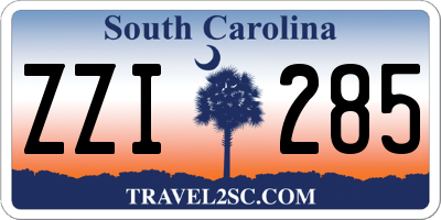 SC license plate ZZI285
