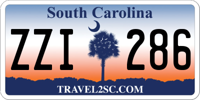 SC license plate ZZI286