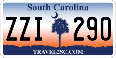 SC license plate ZZI290