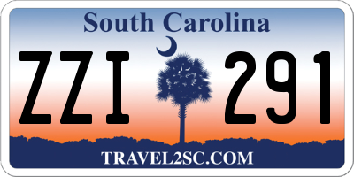 SC license plate ZZI291