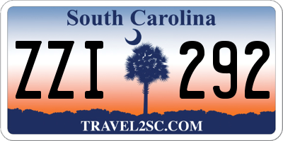 SC license plate ZZI292