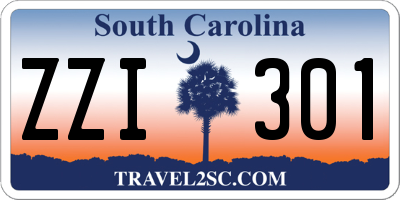 SC license plate ZZI301