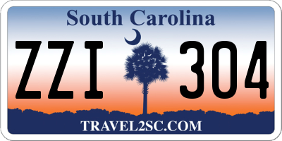 SC license plate ZZI304