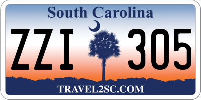 SC license plate ZZI305