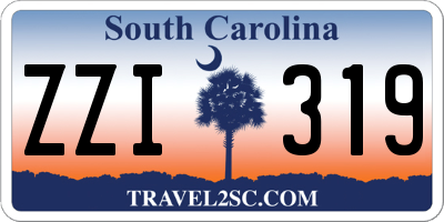SC license plate ZZI319