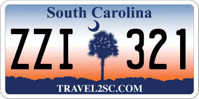 SC license plate ZZI321