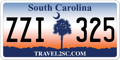 SC license plate ZZI325
