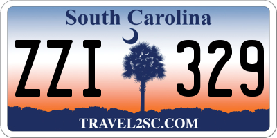 SC license plate ZZI329