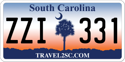 SC license plate ZZI331