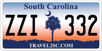 SC license plate ZZI332
