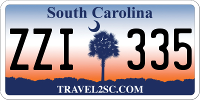 SC license plate ZZI335