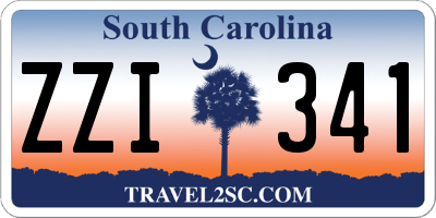 SC license plate ZZI341