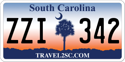 SC license plate ZZI342