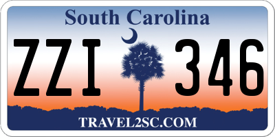 SC license plate ZZI346