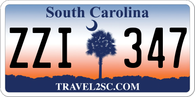 SC license plate ZZI347