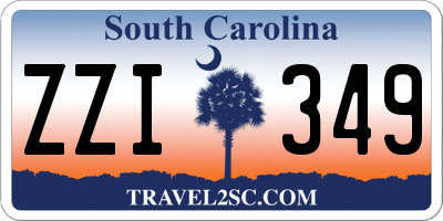 SC license plate ZZI349