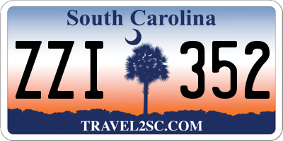 SC license plate ZZI352