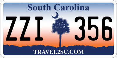 SC license plate ZZI356