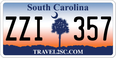 SC license plate ZZI357
