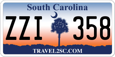 SC license plate ZZI358
