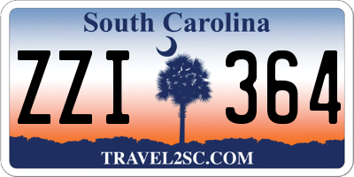 SC license plate ZZI364