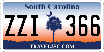 SC license plate ZZI366