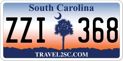 SC license plate ZZI368