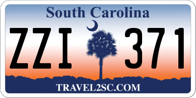 SC license plate ZZI371