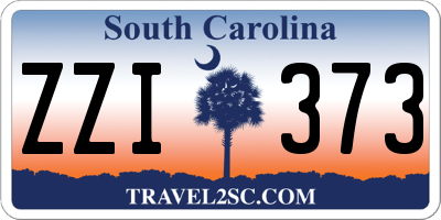 SC license plate ZZI373