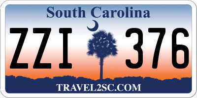 SC license plate ZZI376