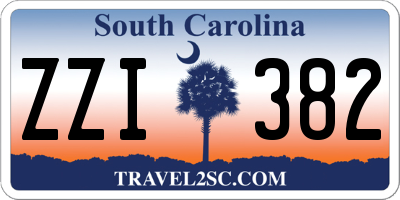 SC license plate ZZI382