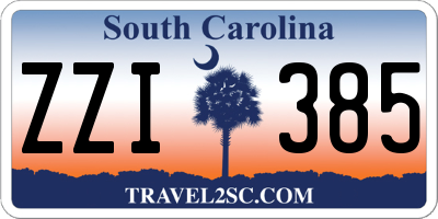 SC license plate ZZI385