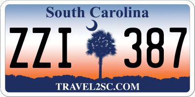 SC license plate ZZI387